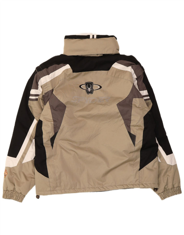 Giacca da sci da uomo Spyder UK 40 Large Beige Colourblock