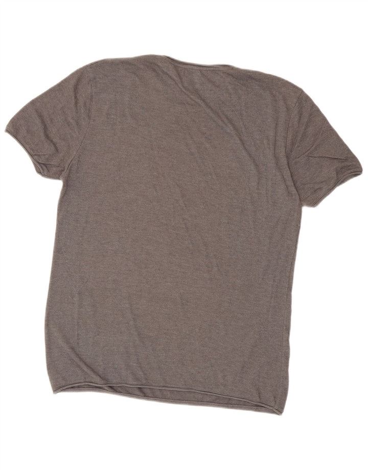 T-shirt Zara da uomo grande grigia
