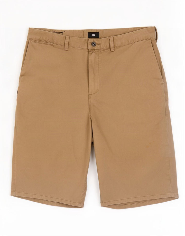 Pantaloncini chino da uomo DC W36 grandi in cotone beige