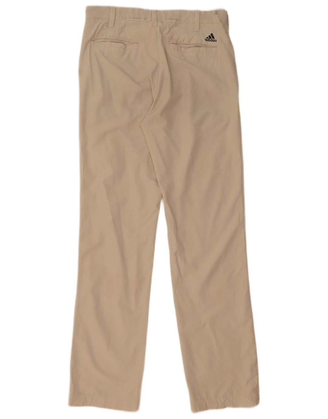 Pantaloni chino dritti da uomo Adidas W30 L32 poliestere beige