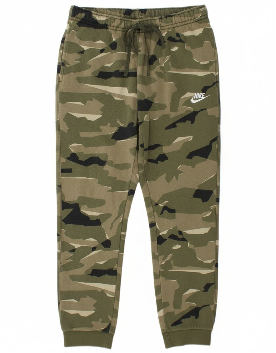 Pantaloni da tuta da uomo Nike Joggers grandi in cotone mimetico verde