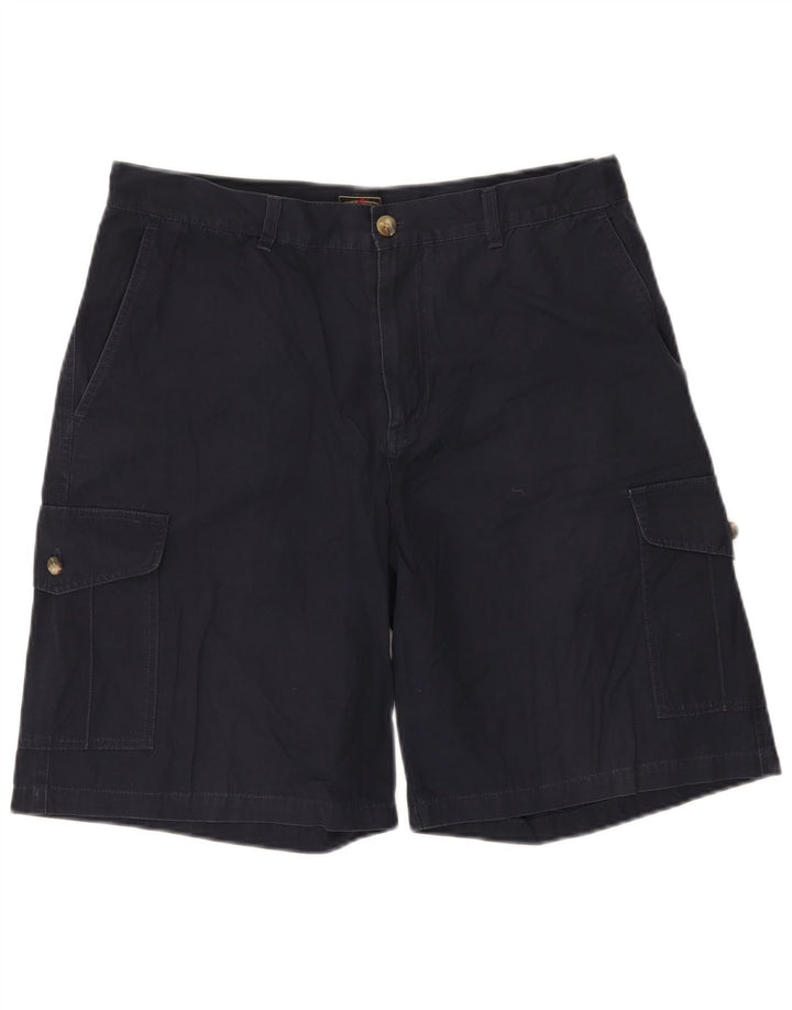 Pantaloncini cargo da uomo canadesi W36 Large in cotone blu navy