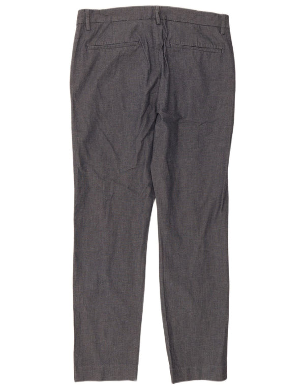 Pantaloni chino slim fit da uomo Marks & Spencer W32 L29 blu navy maculato