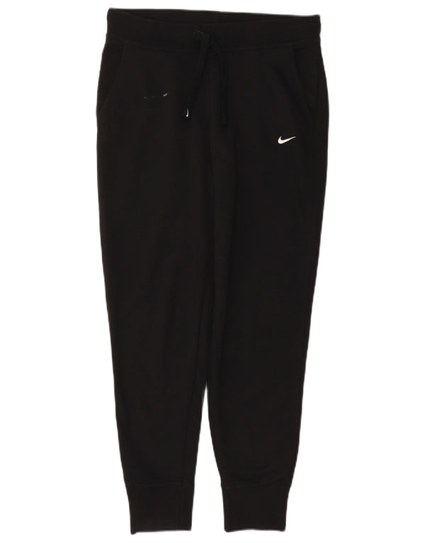 Pantaloni da tuta Nike Dri Fit da donna, pantaloni da jogging, UK 10, piccoli, cotone nero