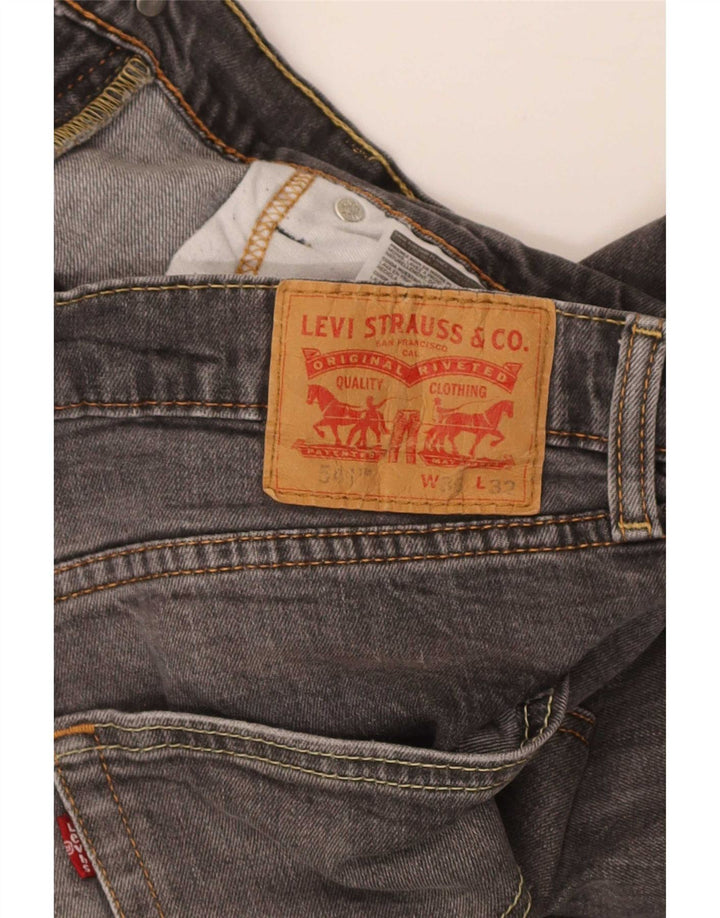 Levi's Uomo 541 Slim Jeans W36 L32 Cotone Grigio
