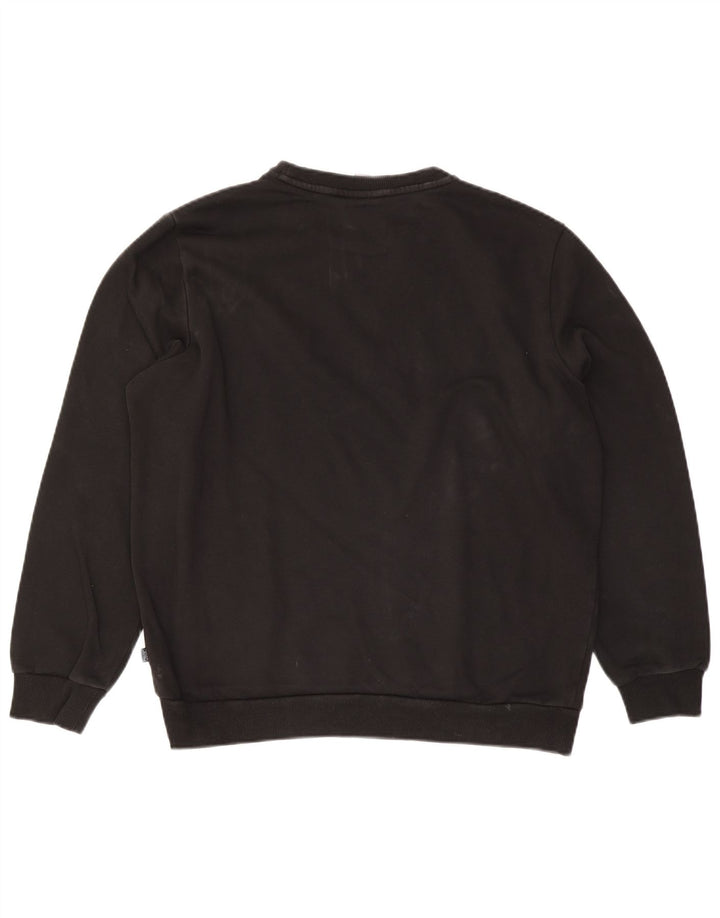 Felpa da uomo Puma Maglione grande in cotone nero