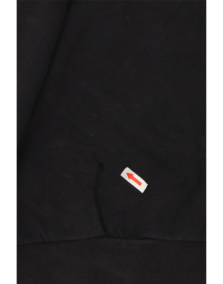 Felpa grafica da donna Adidas Jumper UK 16 Large Black Colourblock