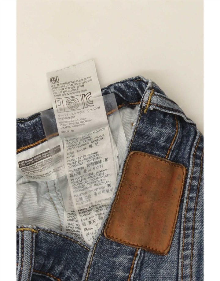 Jeans Levi's Uomo 511 Slim Distressed W32 L32 Cotone Blu