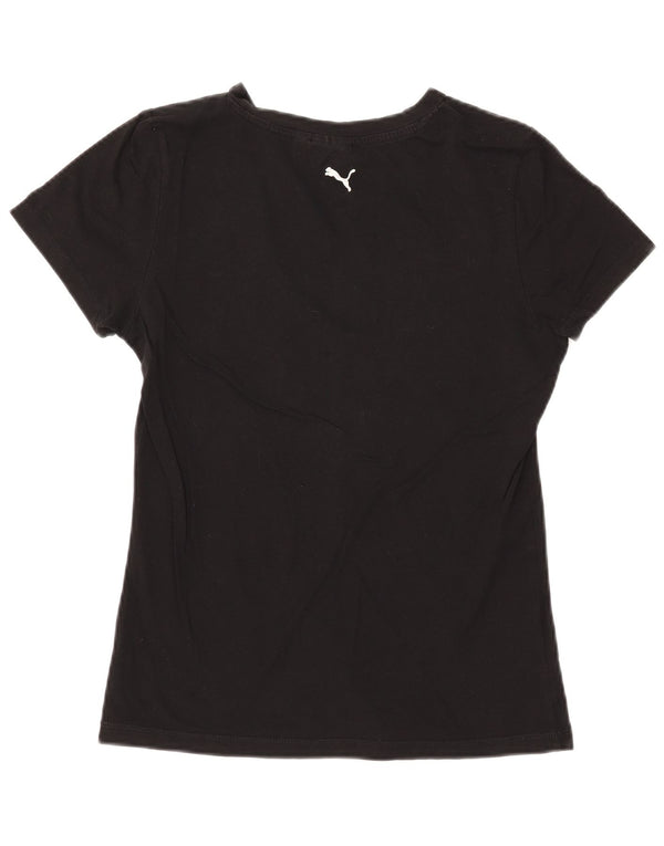 T-shirt grafica da donna PUMA Top UK 14 Large Nera
