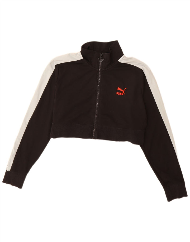 Giacca corta da tuta da donna Puma UK 20 2XL Poliestere color block nero