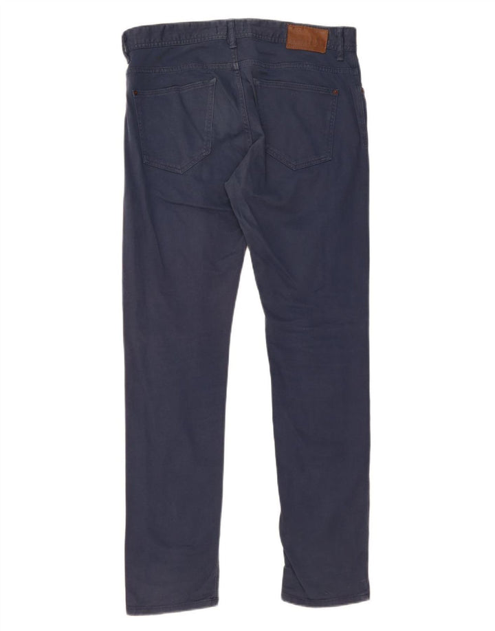 Pantaloni casual slim da uomo ZARA EU 40 medio W31 L31 blu navy