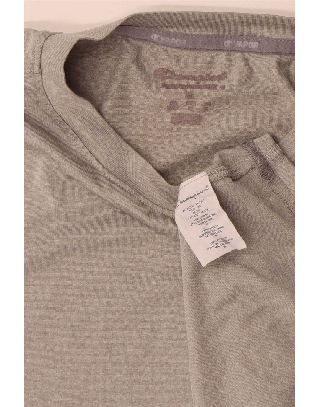T-shirt da uomo Champion Top in poliestere grigio medio