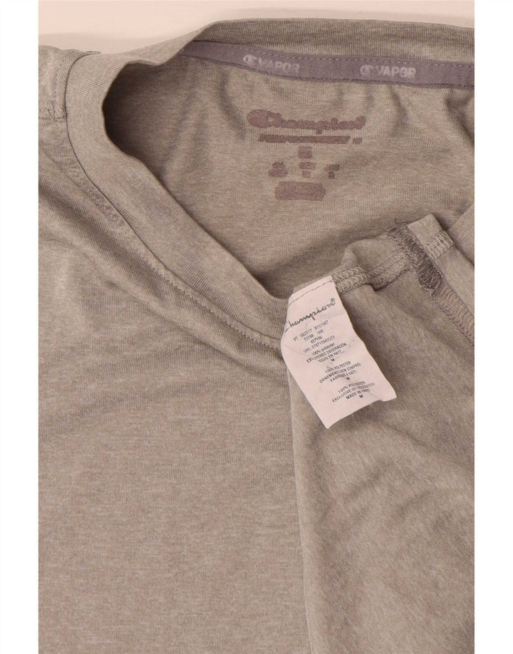 T-shirt da uomo Champion Top in poliestere grigio medio