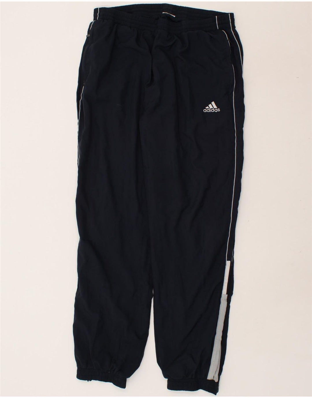 ADIDAS Mens Tracksuit Trousers Joggers Large Navy Blue Vintage Adidas and Second-Hand Adidas from Messina Hembry 