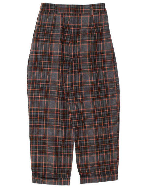 Pantaloni corti da donna Topshop UK 8 piccoli W26 L25 a quadri multicolore