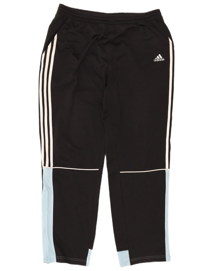 Pantaloni da tuta da uomo ADIDAS UK 42/44 Large Nero Poliestere