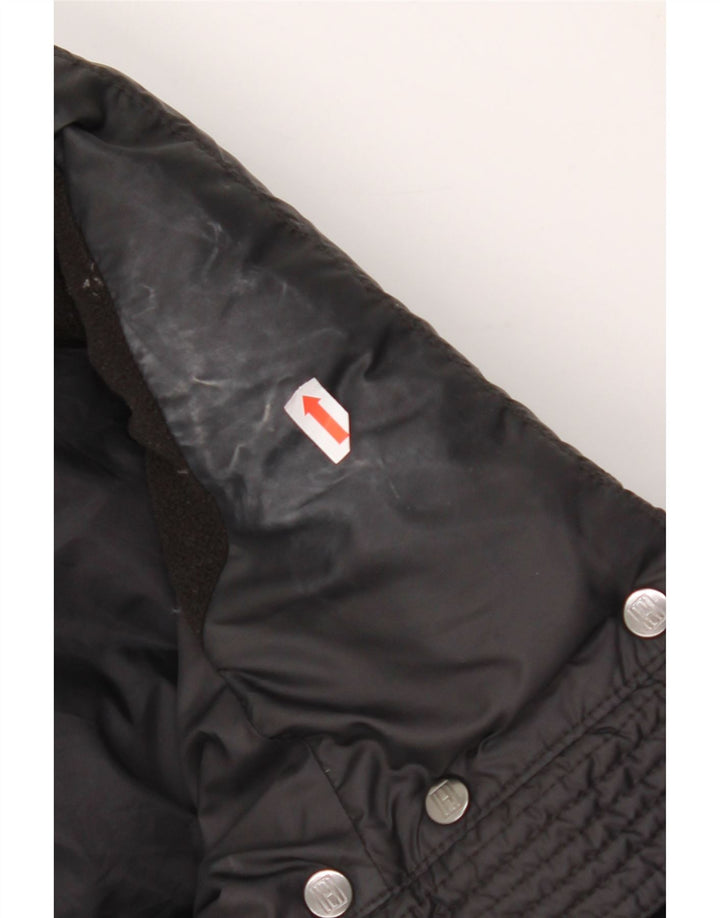 TOMMY HILFIGER Womens Padded Coat UK 14 Medium Black Polyester Vintage Tommy Hilfiger and Second-Hand Tommy Hilfiger from Messina Hembry 