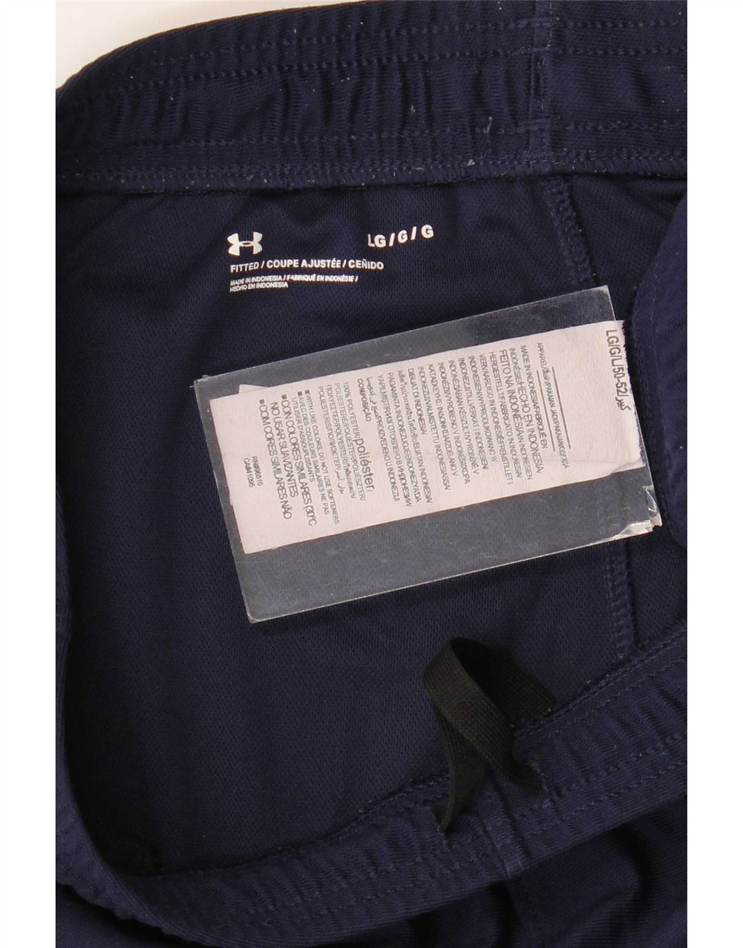Pantaloni da tuta da uomo Under Armour grandi in poliestere blu navy