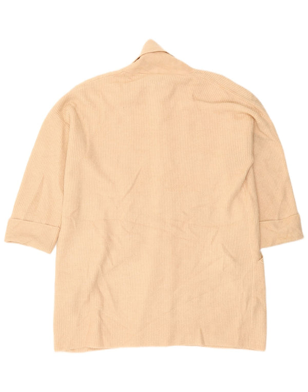 Maglione cardigan lungo oversize da donna Jack Wills UK 10 piccolo Beige