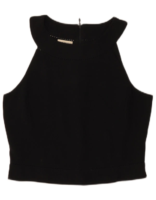 Top corto da donna Emporio Armani IT 46 Large Nero Lana