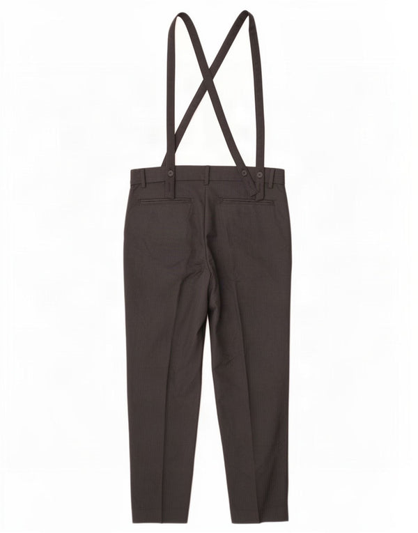 Sisley Salopette da donna Pantaloni casual IT 44 Medio W30 L28 Grigio a righe