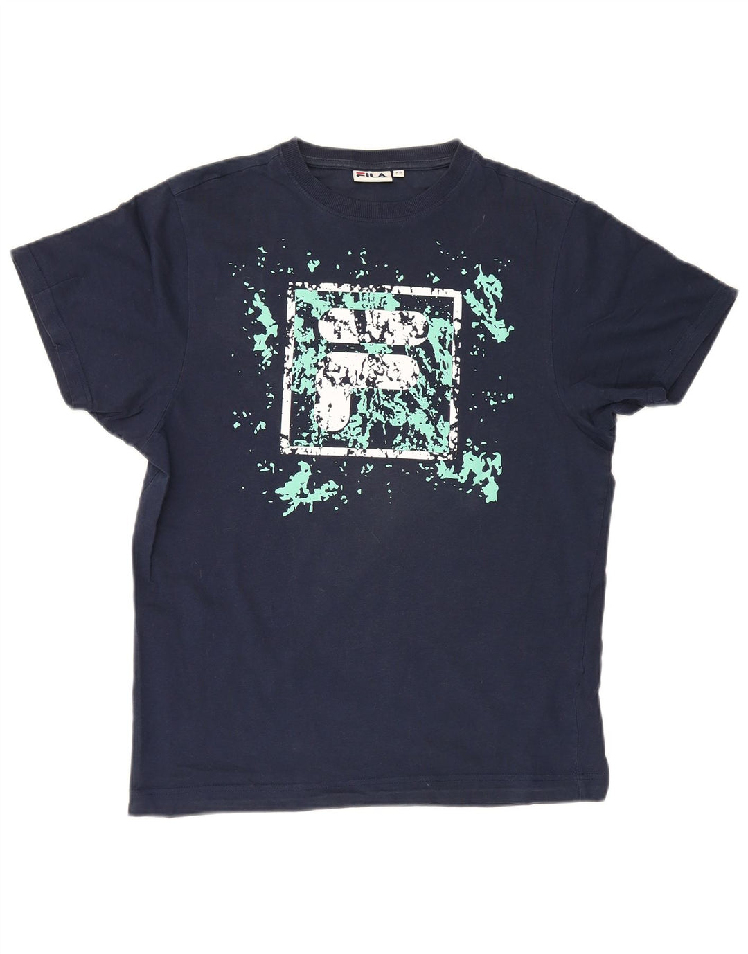 T-shirt grafica da uomo Fila Top XS blu navy