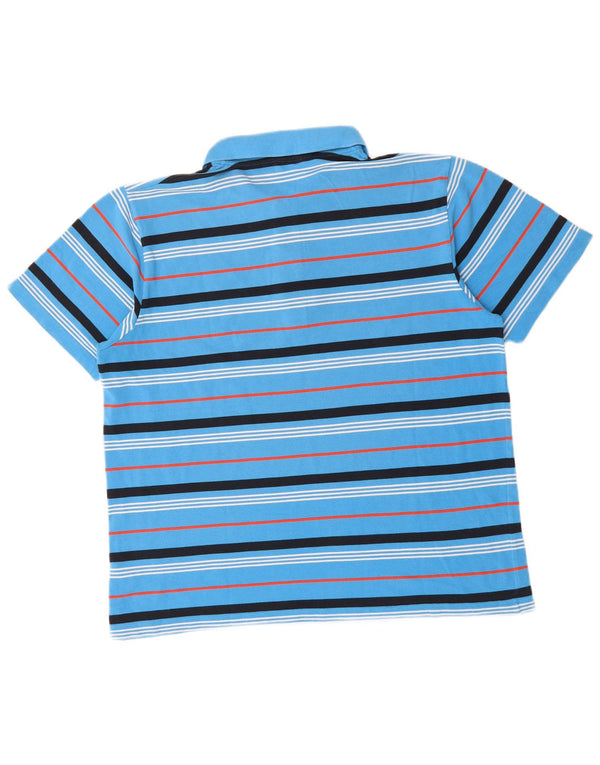 Polo da uomo LACOSTE taglia 6 XL in cotone a righe blu