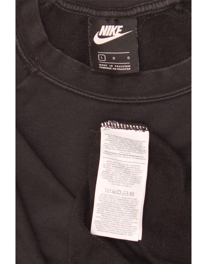Felpa da donna Nike Jumper UK 16 grande cotone nero