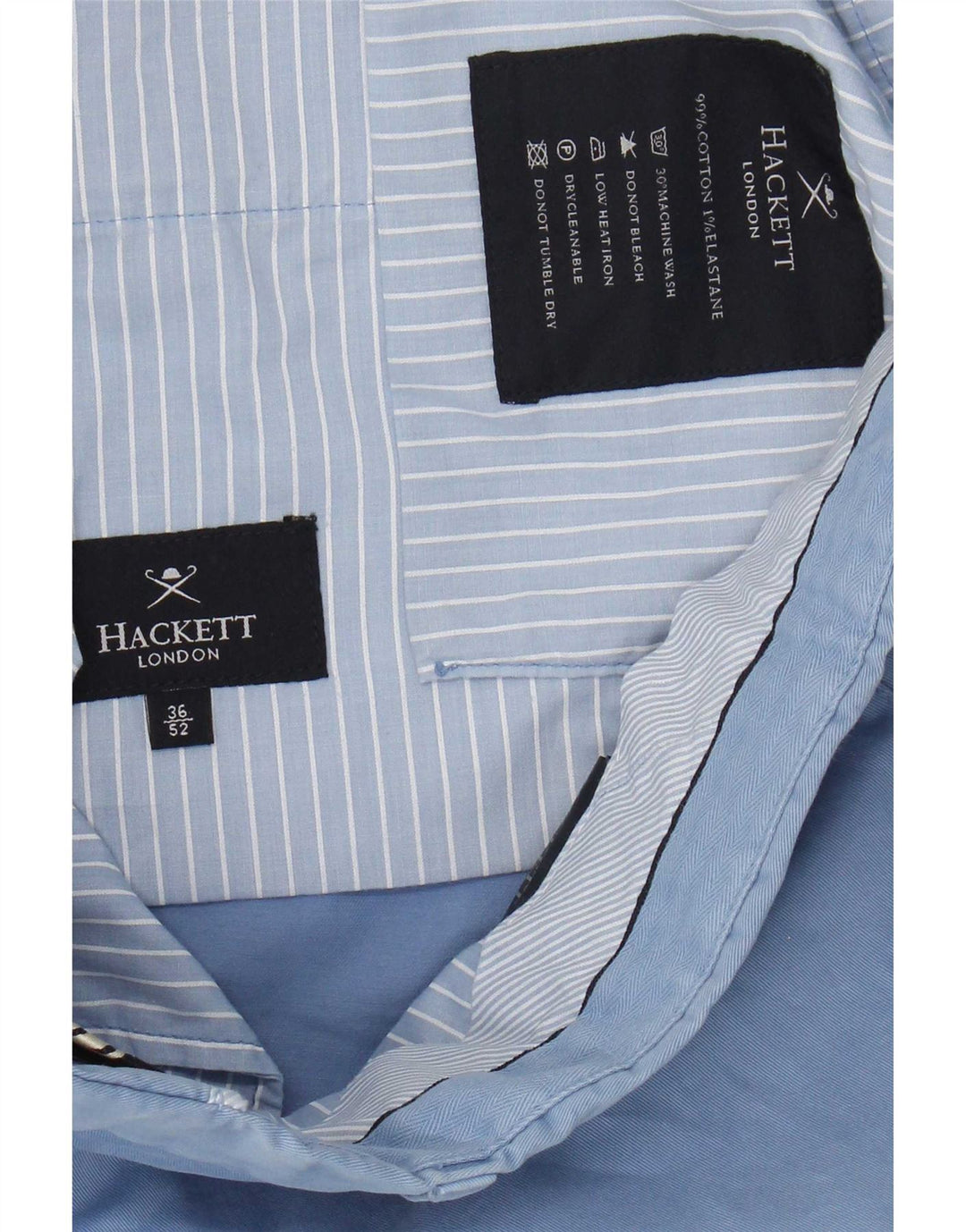 Pantaloncini chino da uomo Hackett IT 52 XL W36 cotone blu