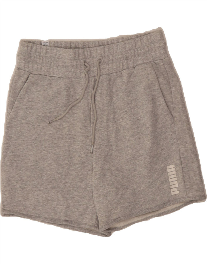 PUMA Womens Sport Shorts UK 10 Small  Grey Cotton Vintage Puma and Second-Hand Puma from Messina Hembry 