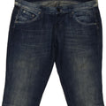 Pantaloncini di jeans stretti Lynn da donna Lee W32 grandi cotone blu