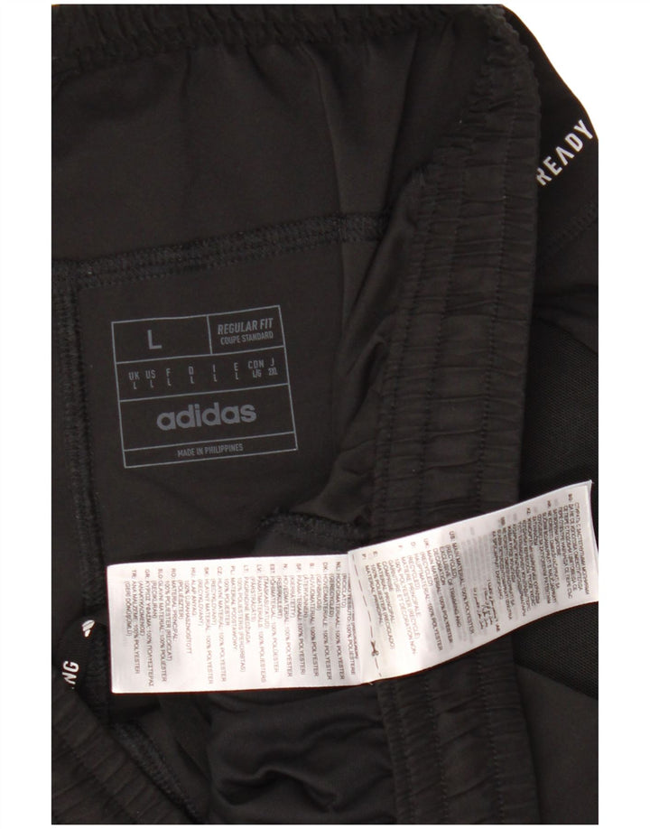 Pantaloni da tuta Adidas Aeroready Regular Fit da uomo, grandi, in poliestere nero