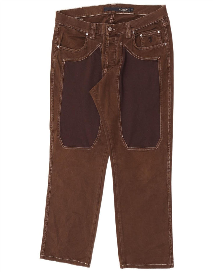 Jeans dritti da uomo Jeckerson W38 L30 cotone marrone