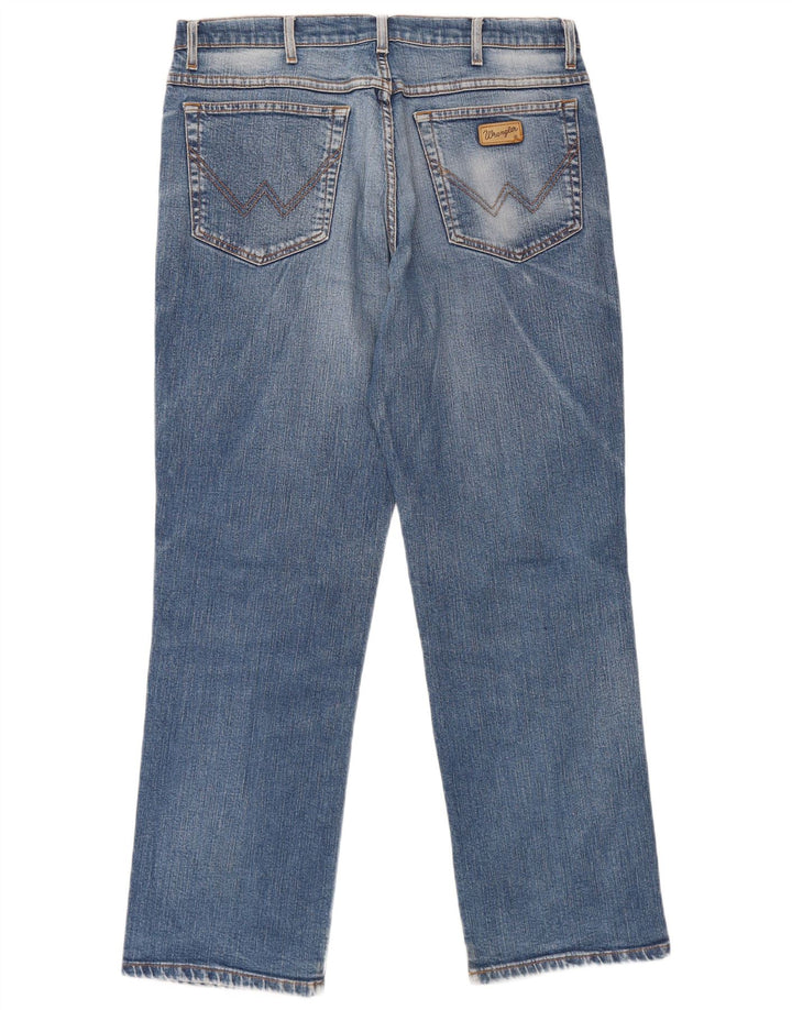 Jeans dritti da uomo Wrangler W36 L30 cotone blu