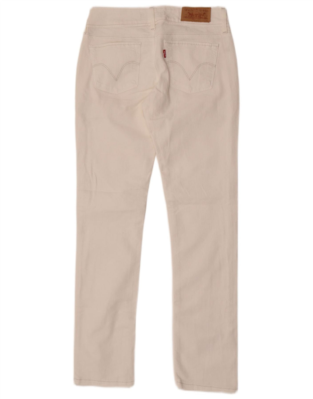 Jeans Levi's 571 Slim da donna W28 L30 cotone bianco