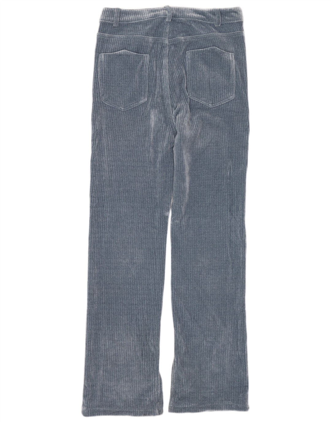 Pantaloni dritti in velluto a coste da donna Zara EU 40 medi W30 L30 poliestere blu
