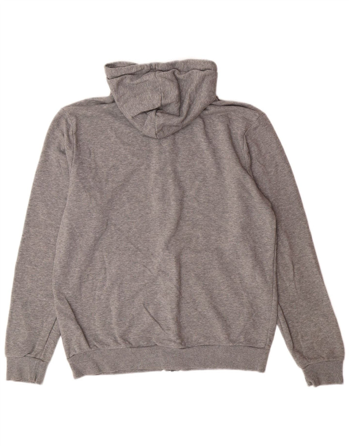Felpa con cappuccio e zip da uomo PUMA in cotone grigio medio