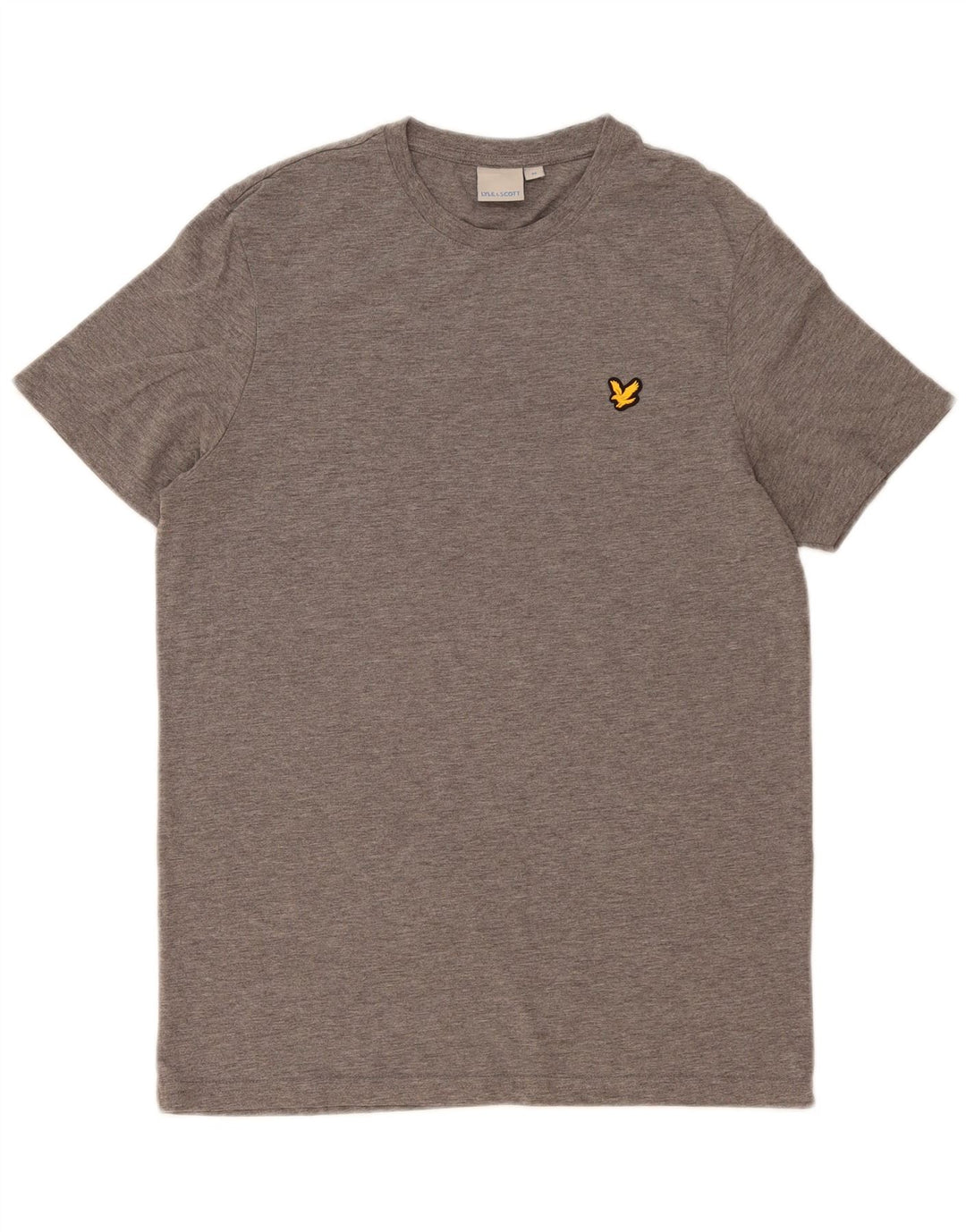 T-shirt da uomo Lyle & Scott Top in poliestere chiazzato grigio medio