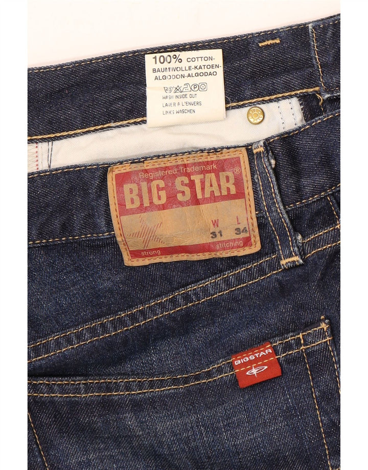 Jeans dritti da uomo Big Star W31 L31 cotone blu
