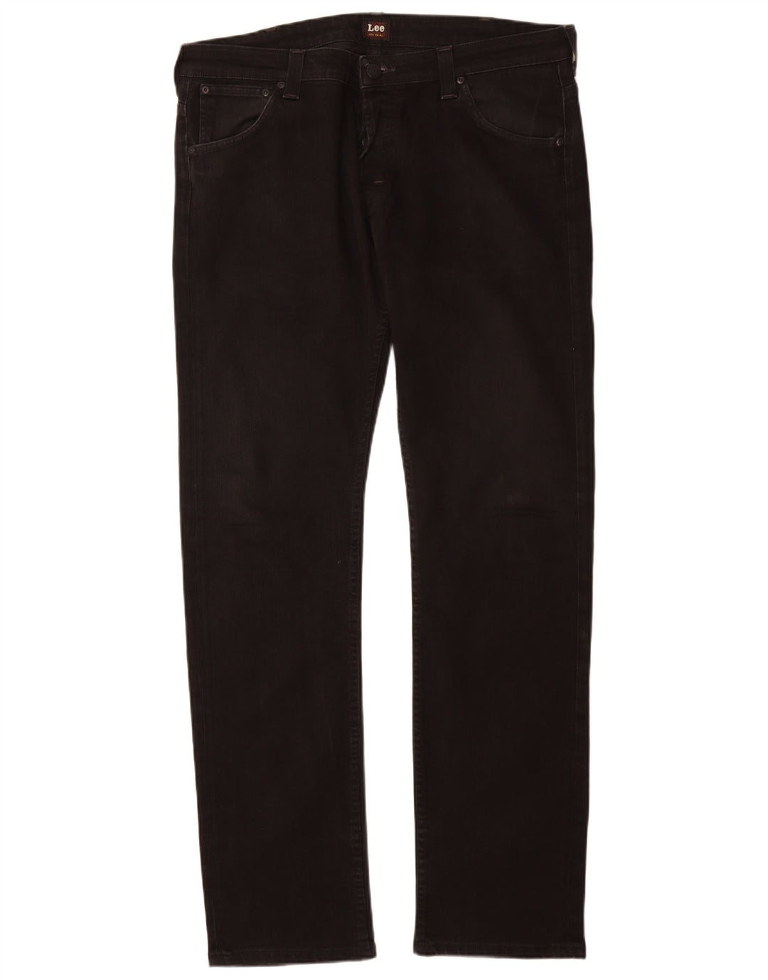 Jeans dritti Lee Powell da uomo W38 L36 cotone nero