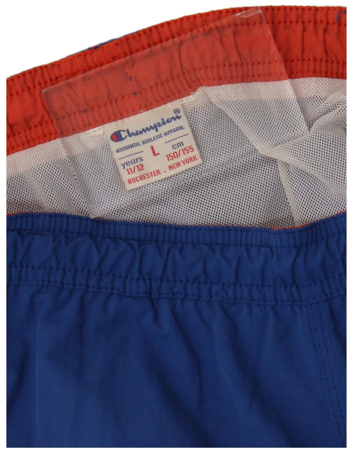 Pantaloncini da bagno Champion per ragazzi 11-12 anni, grandi, blu