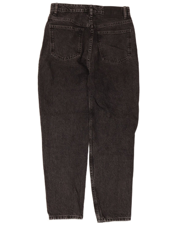 Jeans affusolati a vita alta da donna Zara EU 38 Small W28 L27 cotone nero