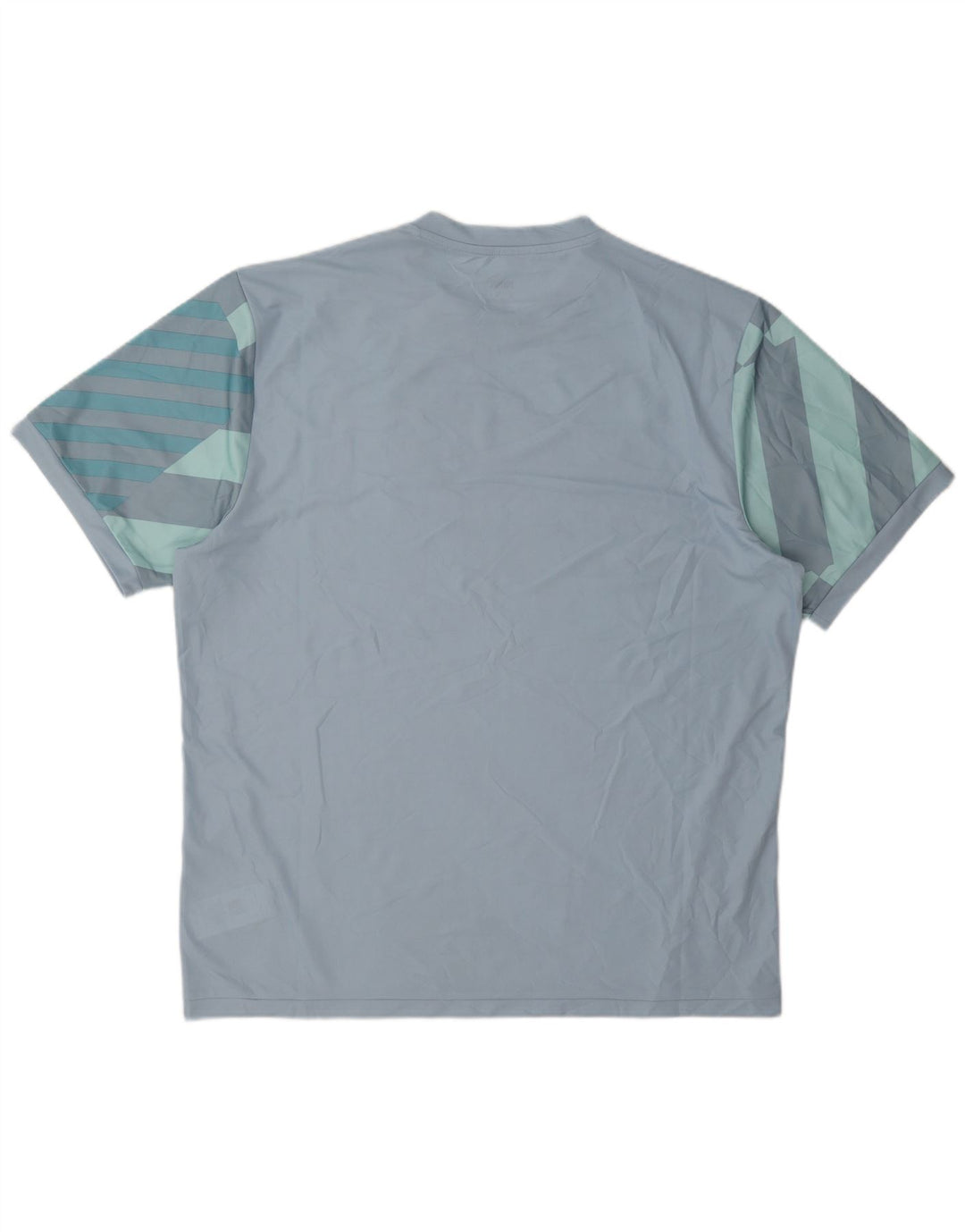 T-shirt da uomo Puma Top XL blu geometrica in poliestere