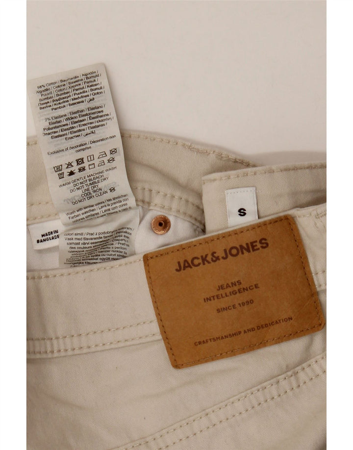 Pantaloncini casual regolari da uomo Jack & Jones piccoli W29 in cotone beige