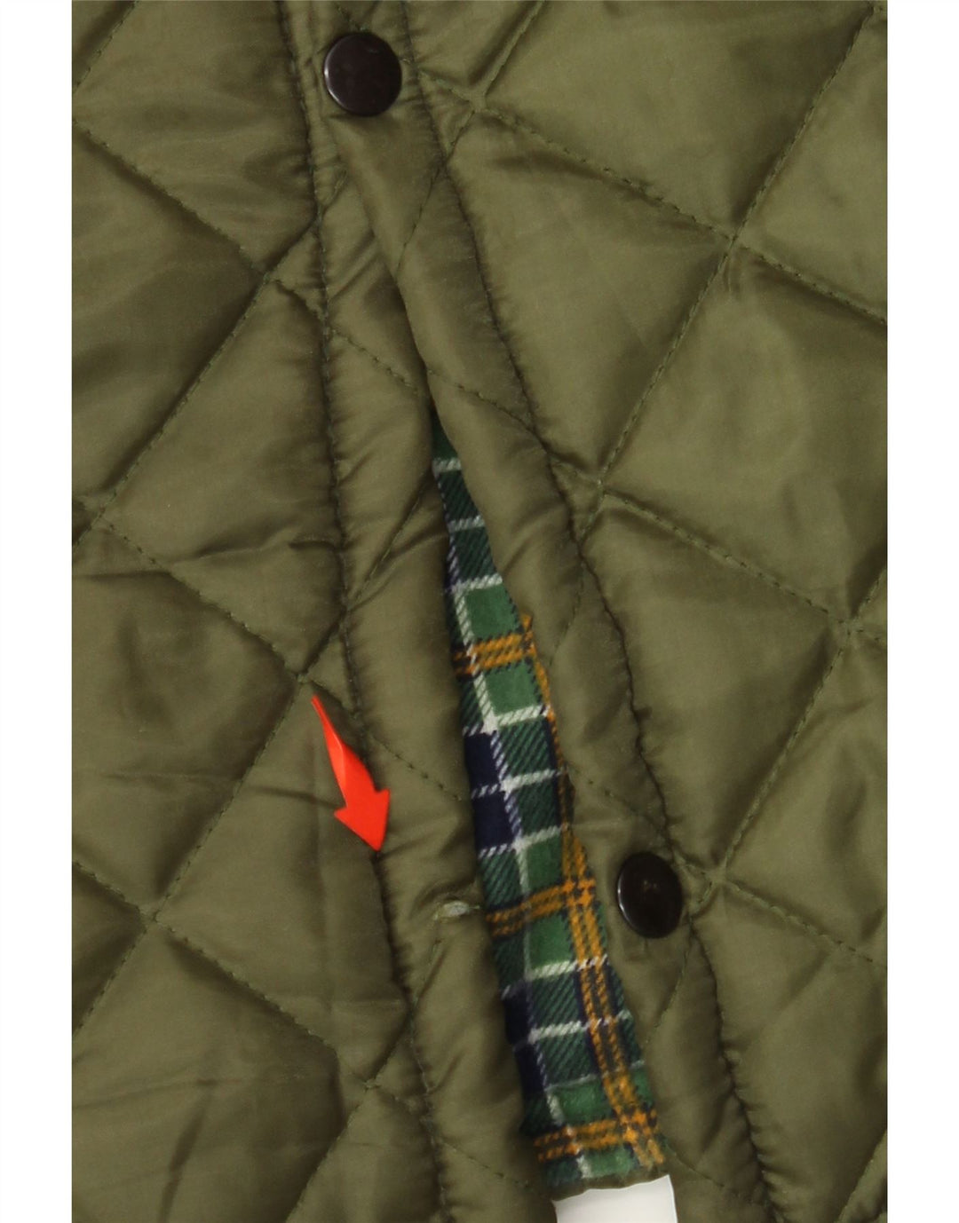 Giacca trapuntata da uomo VINTAGE UK 42 XL Poliestere kaki