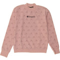 CHAMPION Womens Graphic Sweatshirt Jumper UK 14 Medium Pink Vintage Champion and Second-Hand Champion from Messina Hembry 
