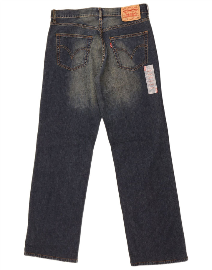 Jeans Levi's Uomo 511 Slim W34 L34 Cotone Blu