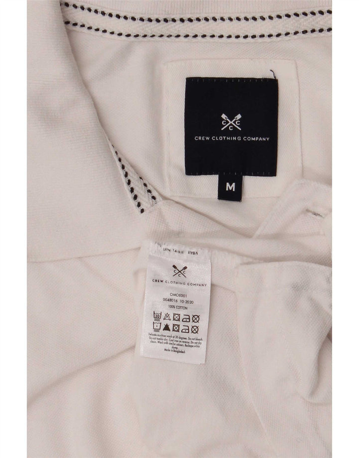 Crew Clothing Polo da uomo in cotone bianco medio