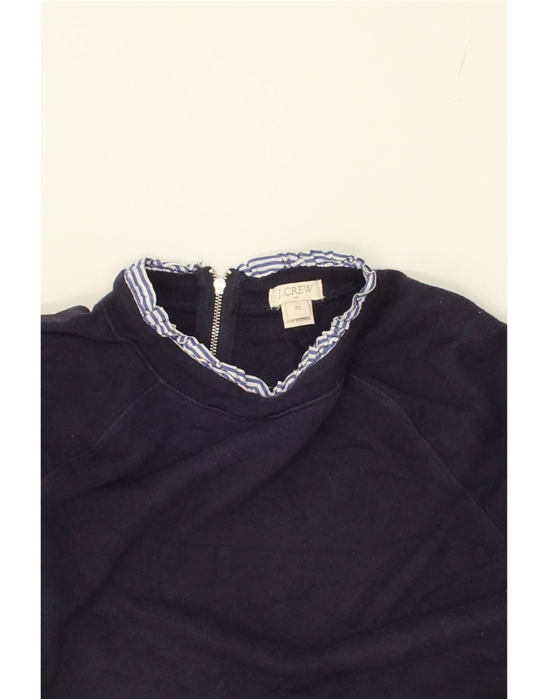 J. CREW Womens Sweatshirt Jumper UK 6 XS Navy Blue Vintage J. Crew and Second-Hand J. Crew from Messina Hembry 