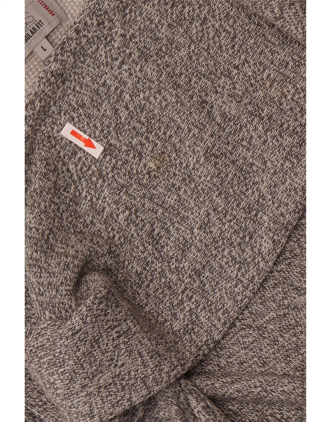 Maglione maglione girocollo da uomo Marks & Spencer grande grigio screziato